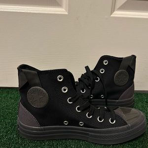 All Black Converse All Star Size 7